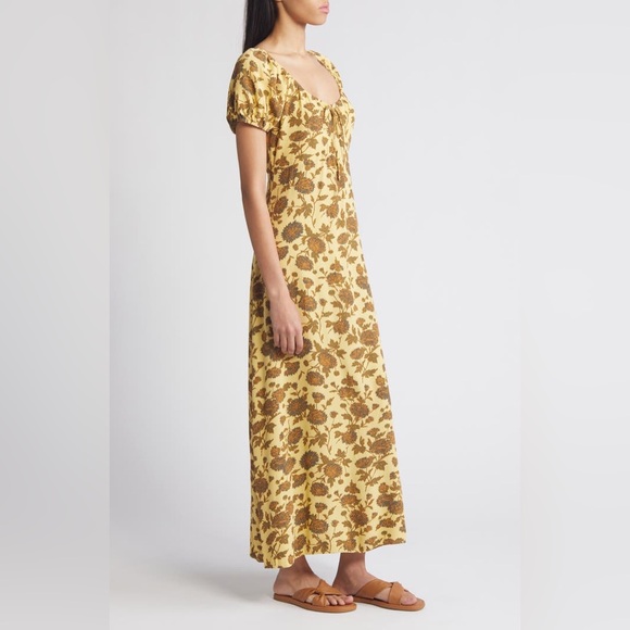 Treasure & Bond Floral Tie Front Maxi Dress 🌻 - Picture 3 of 6